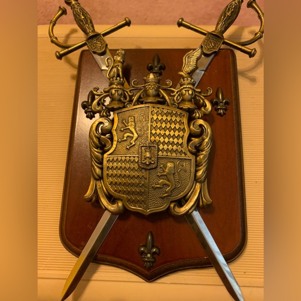 Shield Coat of Arms Medieval Wall Hanging Decor
